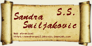 Sandra Smiljaković vizit kartica
